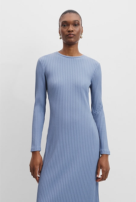 Long Sleeve Rib Dress