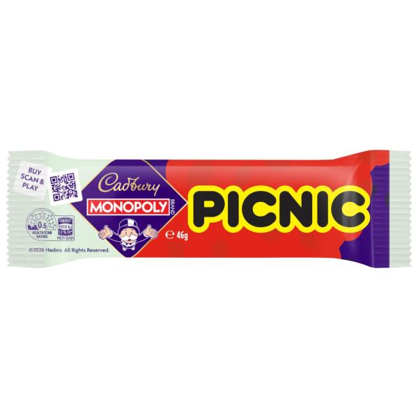 CADBURY BARS CHOCOLATE:PICNIC:.:46 GRAM.