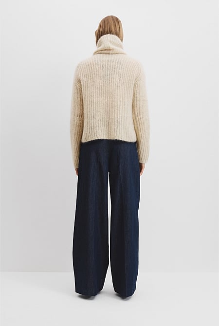 Funnel Neck Lofty Knit