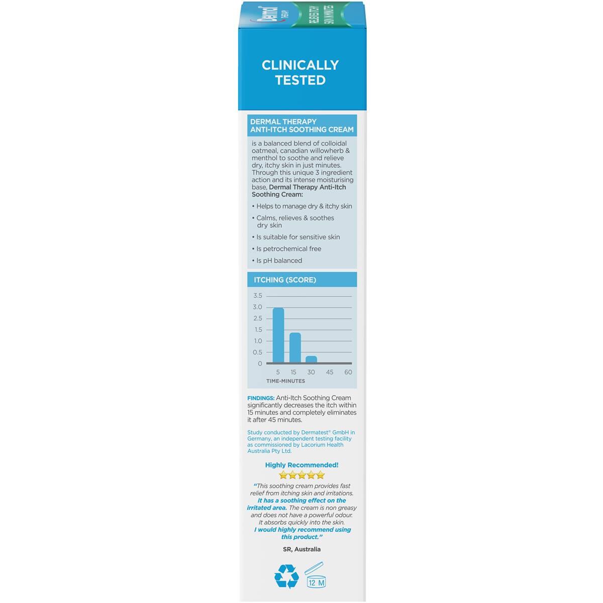 Dermal Therapy Anti Itch Soothing Cream 85g