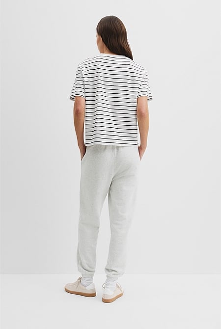 Australian Cotton CR Logo Stripe T-Shirt