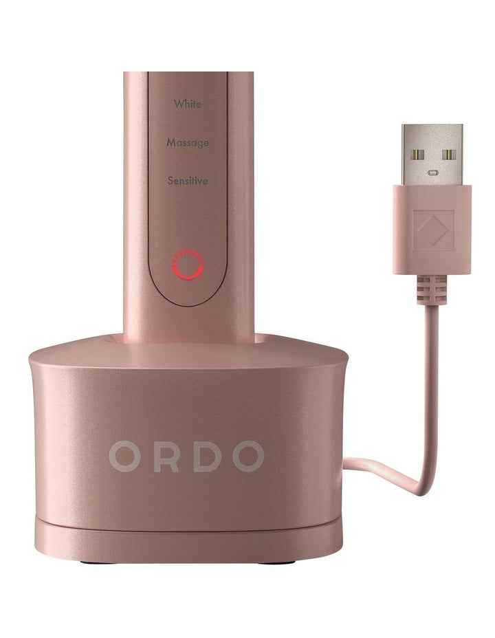 Sonic + Electric Toothbrush With Travel Case in Rose Gold