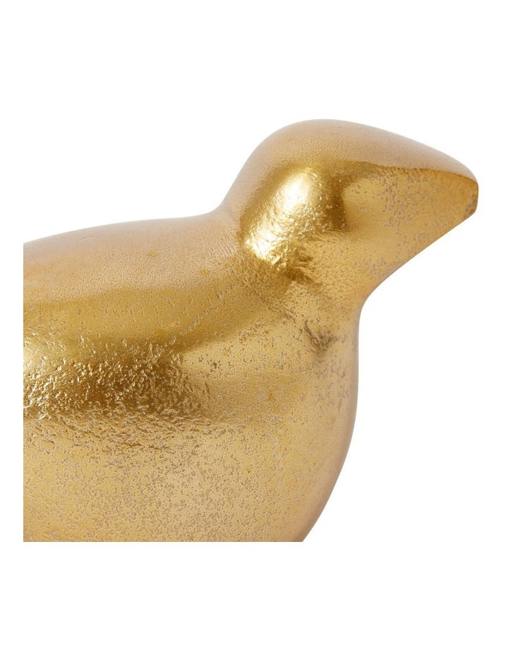 Robin Sculpture in Gold