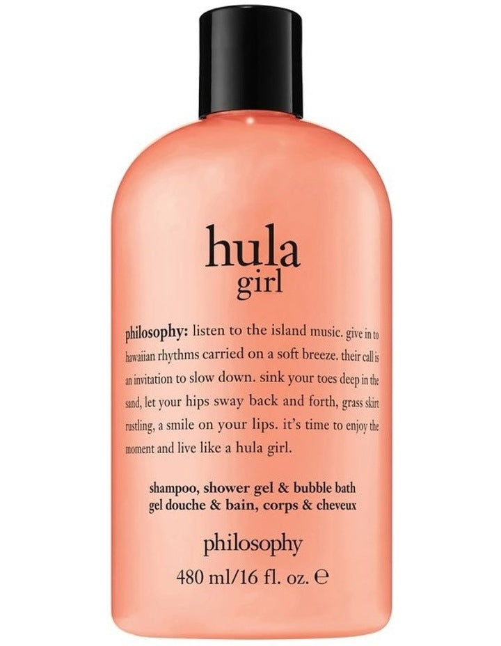 Hula Girl Shampoo, Shower Gel & Bubble Bath 480ml