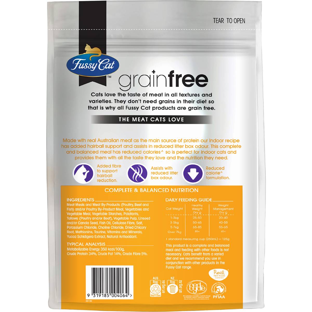 Fussy Cat Grain Free Adult Dry Cat Food Chicken & Oceanfish Indoor Cat 500g