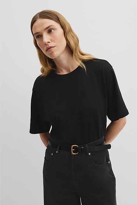 Australian Cotton Short Sleeve Relaxed T-Shirt