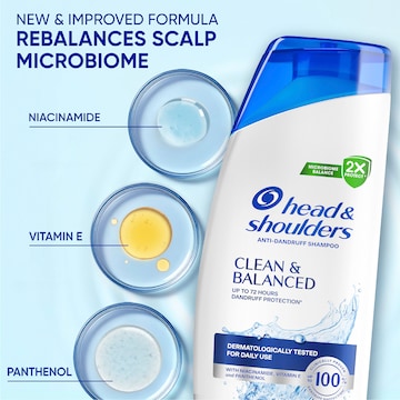 Head & Shoulders Clean & Balanced Anti Dandruff Shampoo 400mL