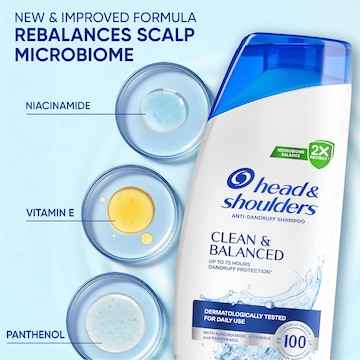 Head & Shoulders Clean & Balanced Anti Dandruff Shampoo 400mL