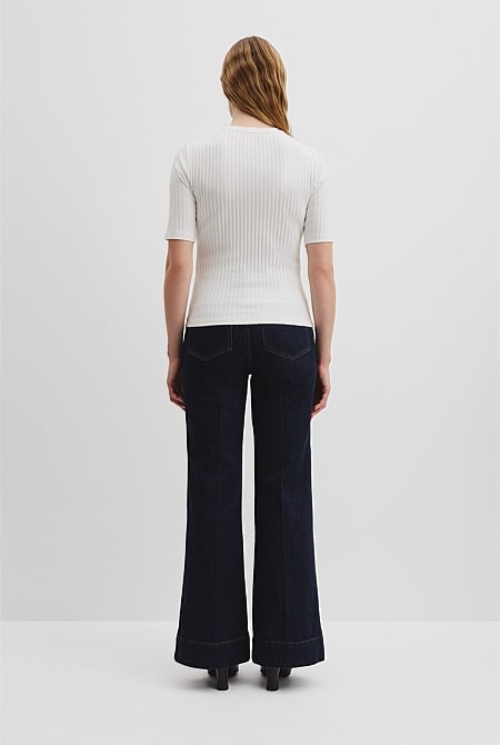 Short Sleeve Rib T-Shirt