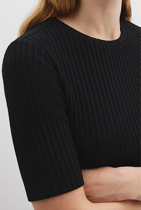 Short Sleeve Rib T-Shirt