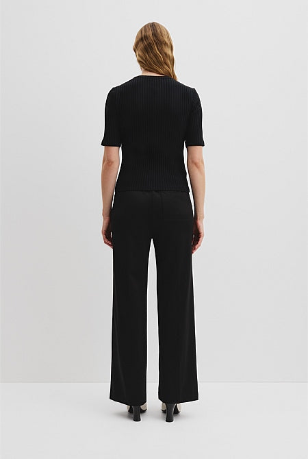 Short Sleeve Rib T-Shirt