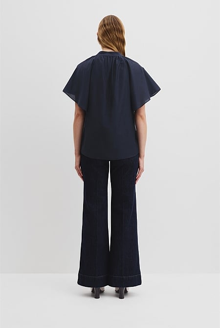 Flutter Sleeve Blouse