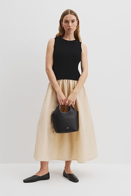 Mix Media Knit Dress