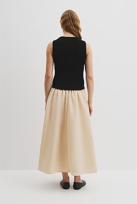 Mix Media Knit Dress