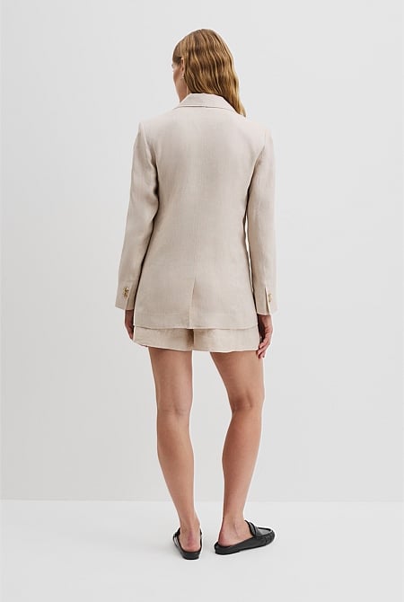 Organically Grown Relaxed Fit Linen Blazer