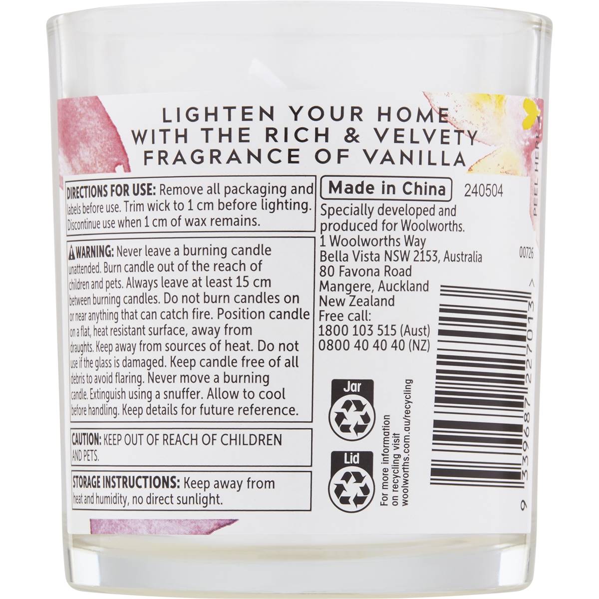 ZenZone Candle Vanilla 130g