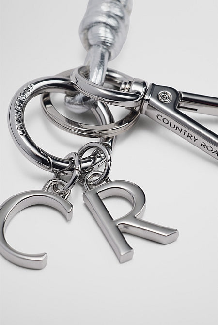 CR Letter Charm Keyring