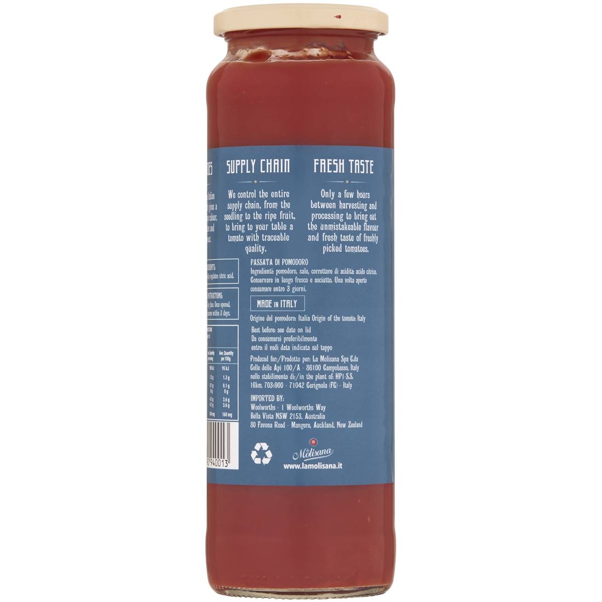 La Molisana Pomodoro Extra Di Lusso Passata Classica 690g