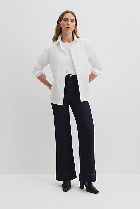 Organically Grown Cotton Poplin Shirt