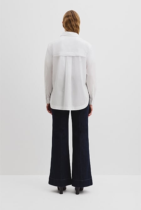 Organically Grown Cotton Poplin Shirt