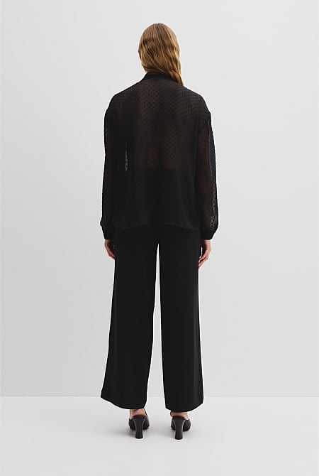 Silk Spot Blouse