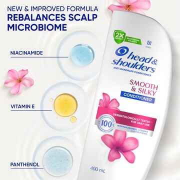 Head & Shoulders Smooth & Silky Anti-Dandruff Conditioner 400mL