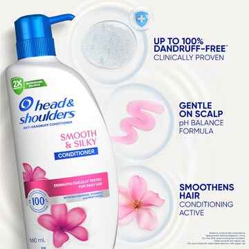 Head & Shoulders Smooth & Silky Anti-Dandruff Conditioner 660mL