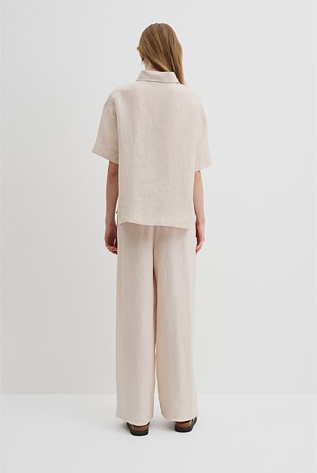 Organically Grown Linen Short Sleeve Shirt