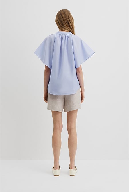 Flutter Sleeve Blouse