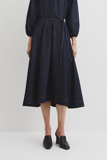 Chambray Denim Skirt