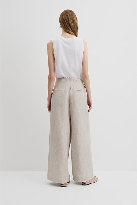 Organically Grown Linen Panel Pant