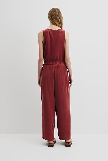 Pull-On Cupro Pant