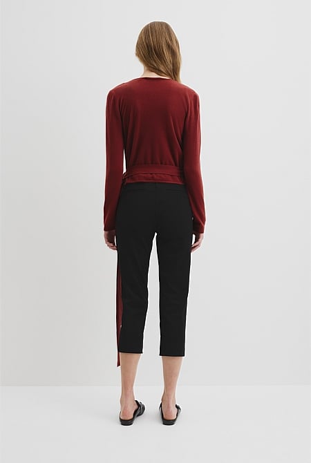 Long Sleeve Wrap Knit