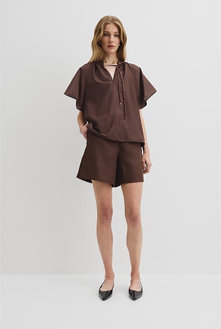 Flutter Sleeve Blouse