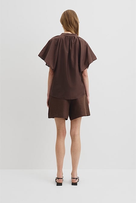 Flutter Sleeve Blouse