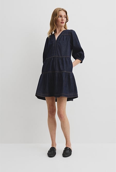 Trapeze Denim Dress