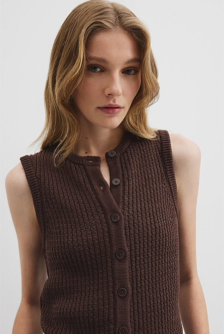 Pointelle Knit Tank