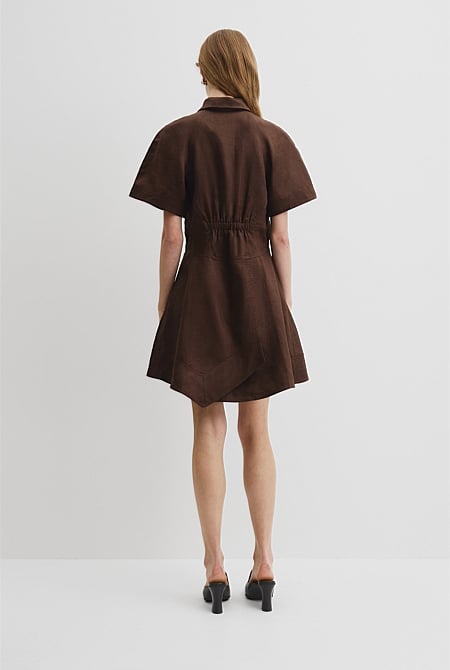 Asymmetric Hem Mini Dress