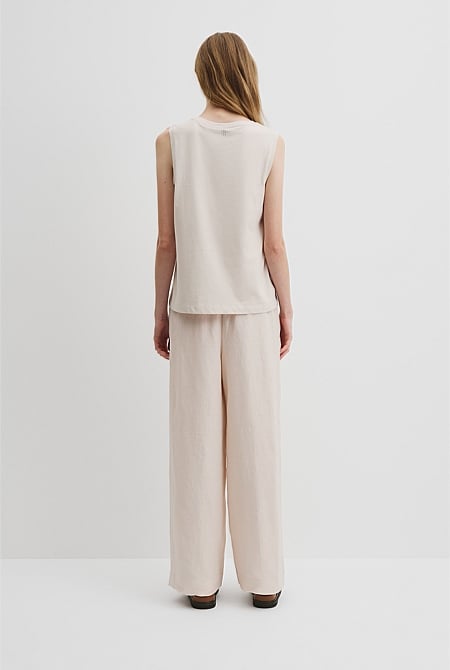 Australian Cotton Relaxed Crew Tank