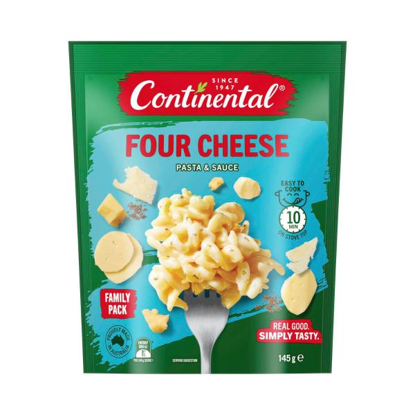CONTINENTAL PASTA & SAUCE FOUR CHEESES 145G