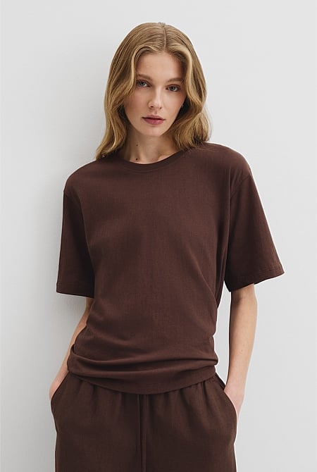 Australian Cotton Short Sleeve Relaxed T-Shirt