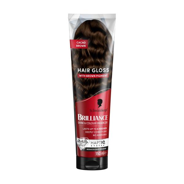 SCHWARZKOPF BRILLIANCE GLOSS CACAO BROWN TUBE 150ML