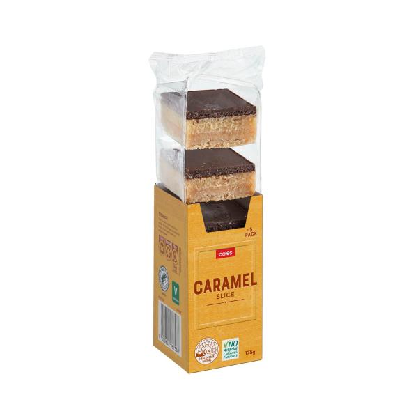 COLES CARAMEL SLICES
