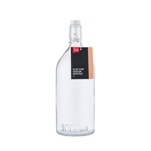 COOK & DINE FLIP TOP GLASS BOTTLE