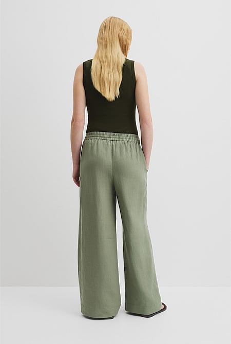 Organically Grown Linen Pull-On Pant