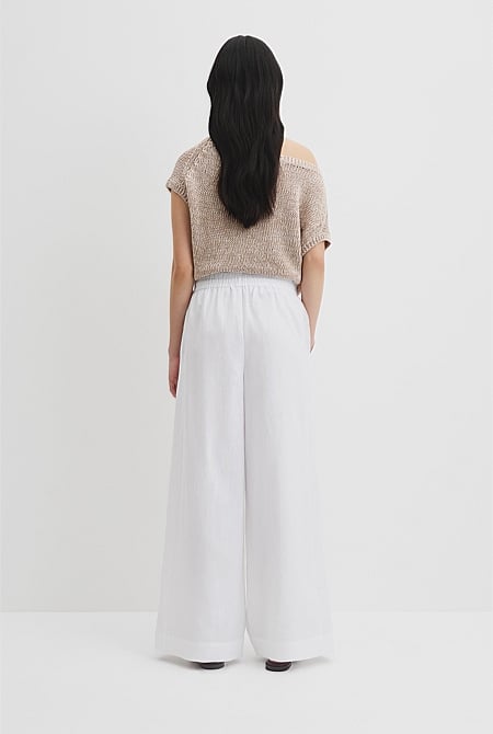 Organically Grown Linen Pull-On Pant