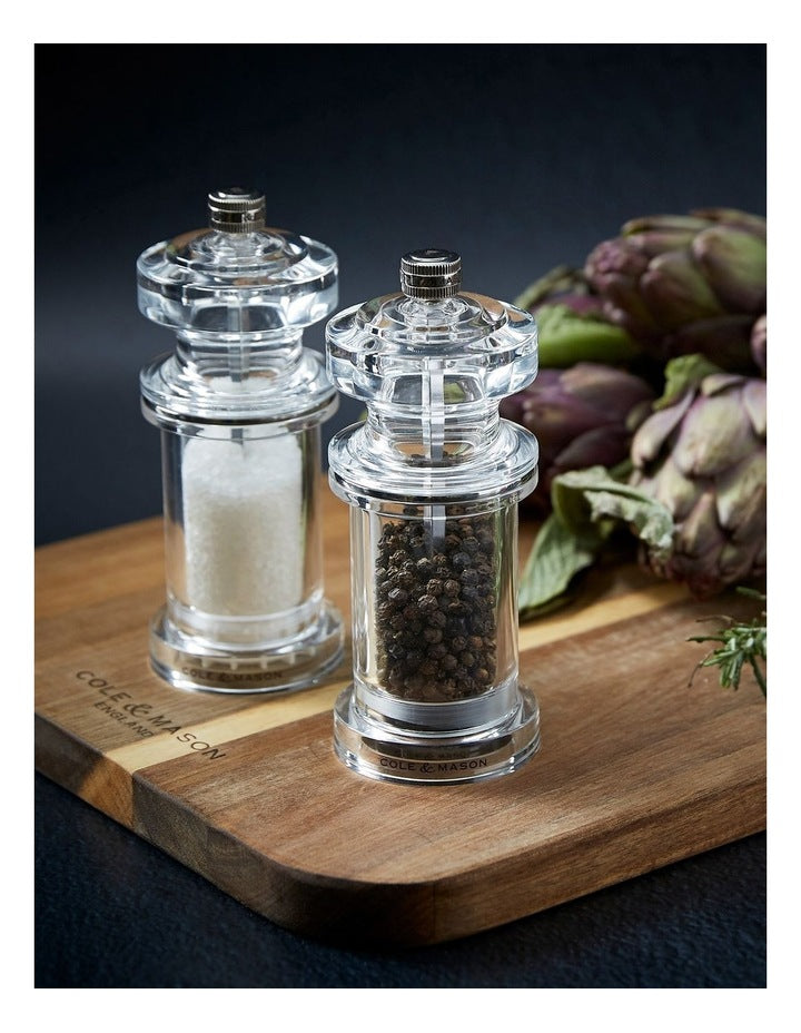 605 Acrylic Salt Mill 144mm in Clear