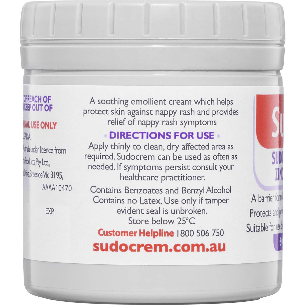 Sudocrem Nappy Rash Cream 125g