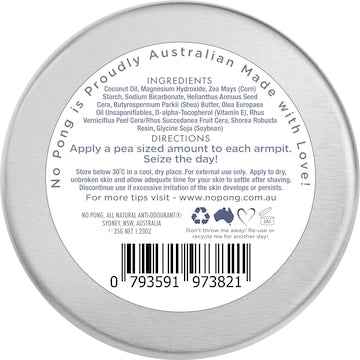 No Pong Fragrance Free Solid Deodorant 35g