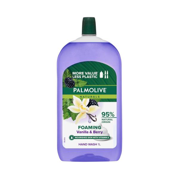 PALMOLIVE NATURALS FOAMING HAND WASH VANILLA & BERRY REFILL 1L